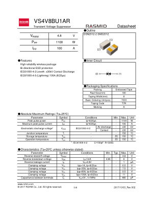 VS4V8BU1AR datasheet cover page