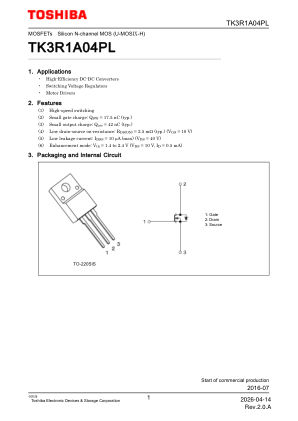 TK3R1A04PL datasheet cover page