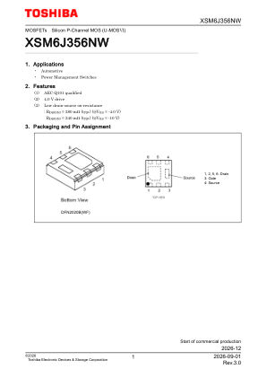 XSM6J356NW datasheet cover page