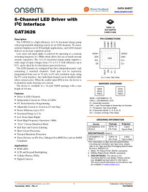 CAT3626 数据手册首页