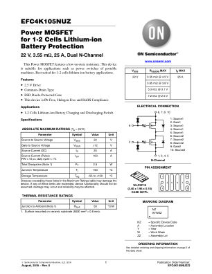 EFC4K105NUZ datasheet cover page