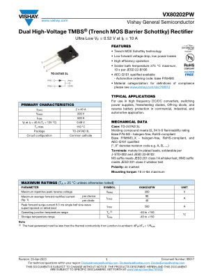 VX80202PW datasheet cover page