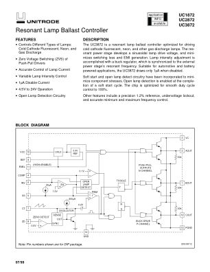 UC3872 datasheet cover page