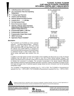 TLC2543M datasheet cover page