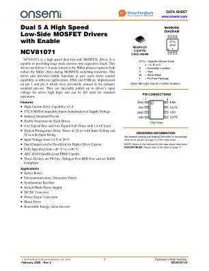 NCV81071 datasheet cover page