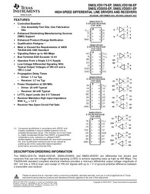 SN65LVDS179-EP datasheet cover page