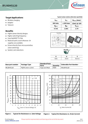 IRL80HS120 datasheet cover page