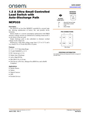 NCP333 datasheet cover page