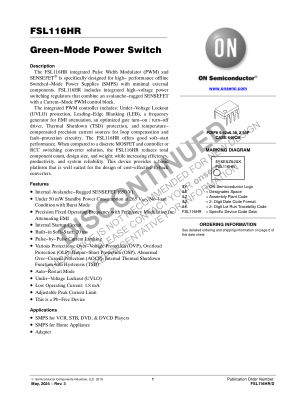 FSL116HR datasheet cover page