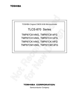 TMP87C814FG datasheet cover page