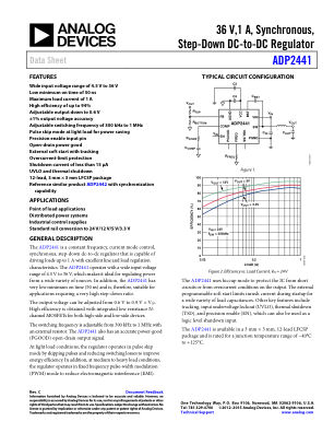 ADP2441 数据手册首页