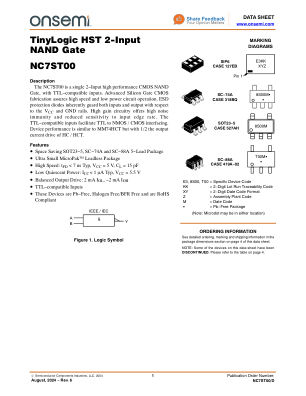 NC7ST00 数据手册首页