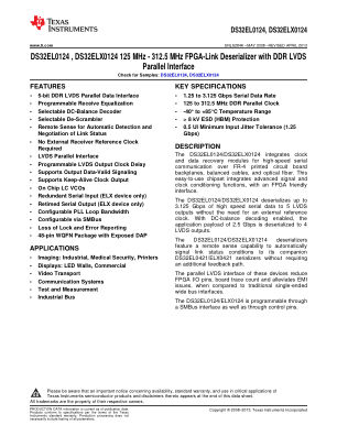DS32ELX0124 datasheet cover page