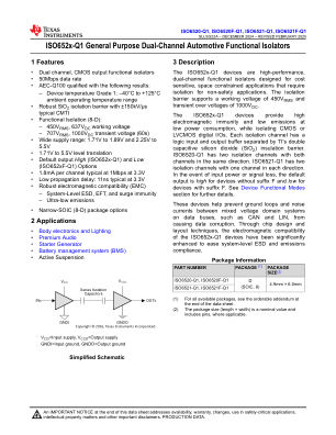 ISO6521-Q1 数据手册首页