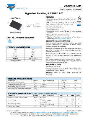 VS-6ESH01-M3 datasheet cover page