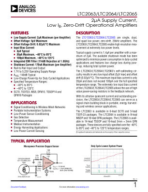LTC2063-2064-2065 datasheet cover page