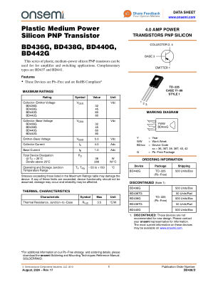 BD438 数据手册首页