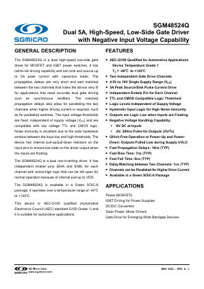 SGM48524Q datasheet cover page