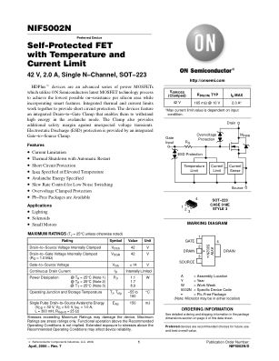 NIF5002N 数据手册首页
