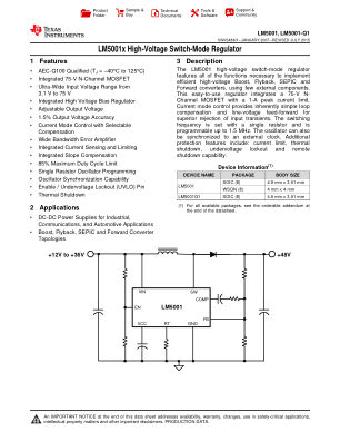 LM5001-Q1 数据手册首页