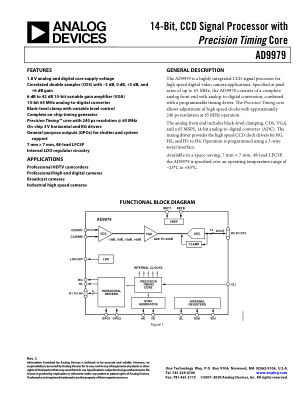 AD9979 数据手册首页