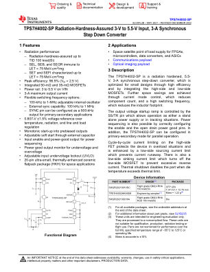 TPS7H4002-SP datasheet cover page
