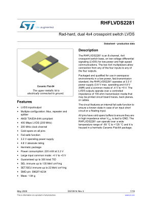 RHFLVDS2281 datasheet cover page