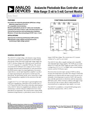 ADL5317 datasheet cover page