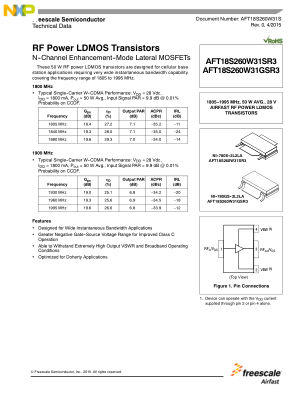 AFT18S260W31S datasheet cover page
