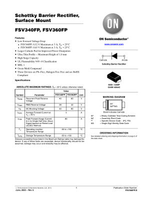 FSV360FP datasheet cover page