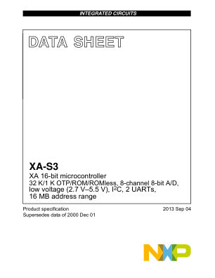XA-S3 数据手册首页