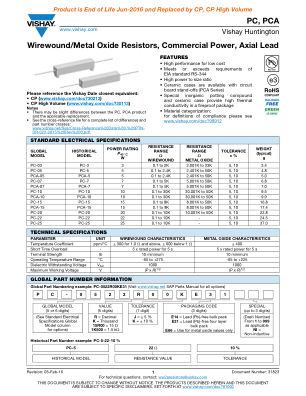 PCPCA 数据手册首页
