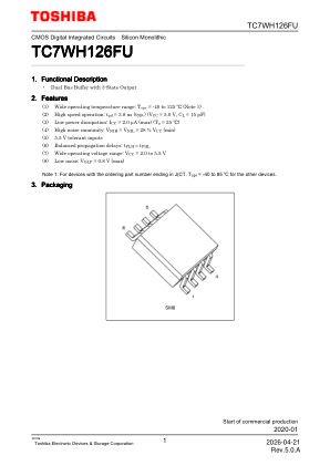 TC7WH126FU datasheet cover page