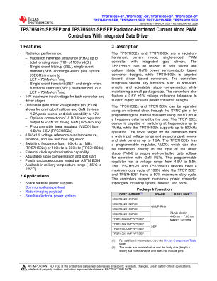 TPS7H5031-SP datasheet cover page