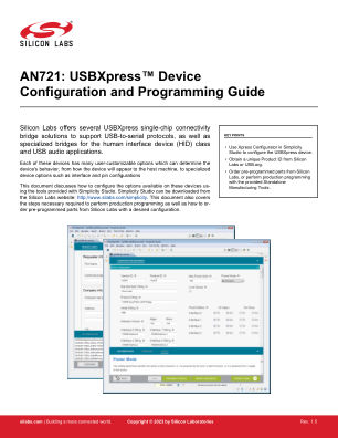 CP2130-F01-GM datasheet cover page