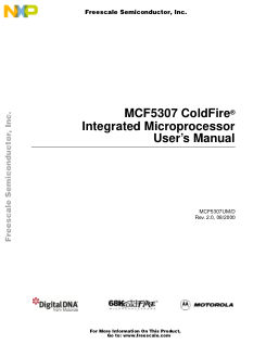 MCF5307BUM 数据手册首页