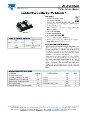 VS-UFB280FA20 数据手册首页