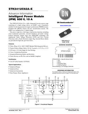 STK541UC62A-E datasheet cover page
