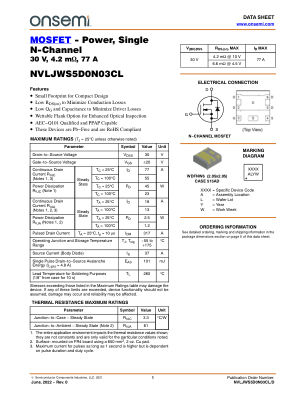 NVLJWS5D0N03CL 数据手册首页