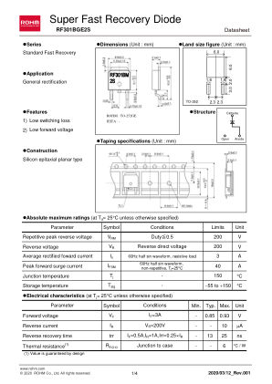RF301BGE2S 数据手册首页