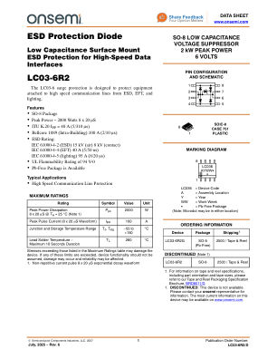 LC03-6R2 datasheet cover page