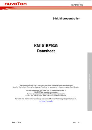 KM101EF93G datasheet cover page