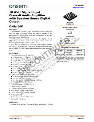 ONA10IV datasheet cover page