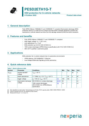 PESD2ETH1G-TR datasheet cover page