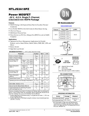 NTLJS3A18PZ 数据手册首页