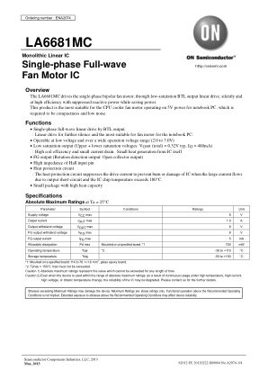 ENA2074 datasheet cover page