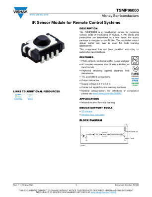 TSMP96000 datasheet cover page