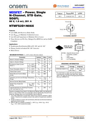 NTMFS2D1N08X 数据手册首页