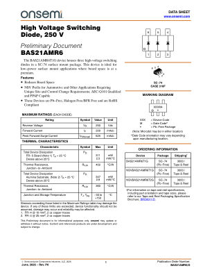 BAS21AMR6 数据手册首页