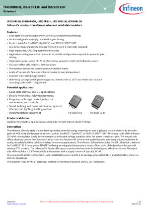 ISSI20R0XH-ISSI20R11H-ISSI30R1XH datasheet cover page